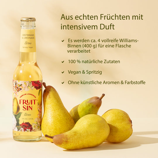 Sommer Feeling pur mit FRUIT SIN Birne
